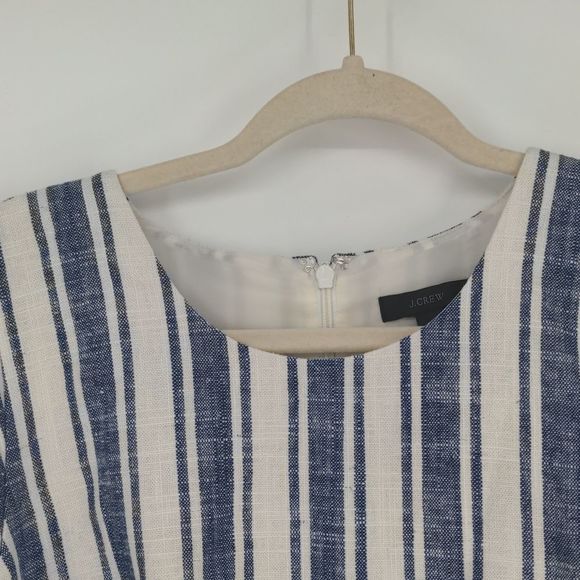 J. Crew Blue and White Striped Mini Dress - Picture 8 of 15